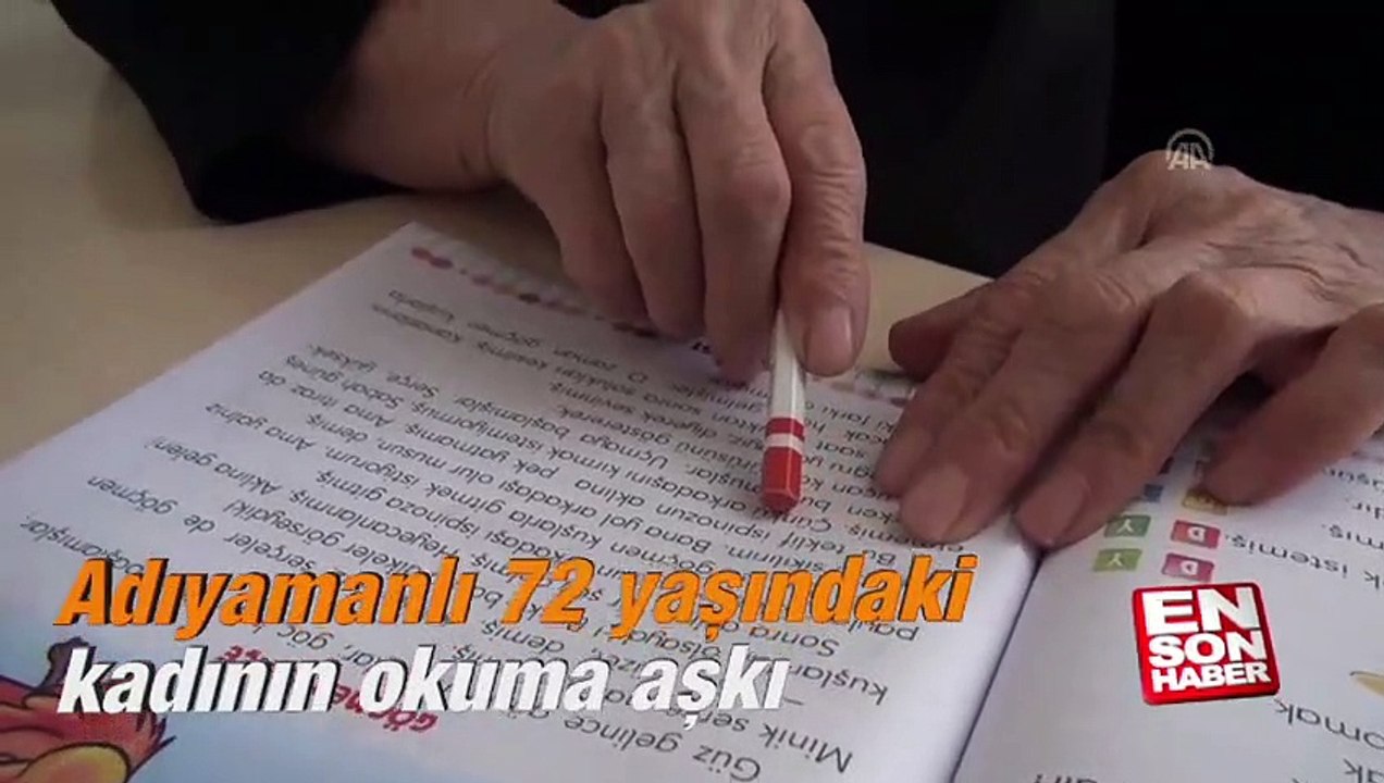 Adıyamanlı 72 yaşındaki kadının okuma aşkı