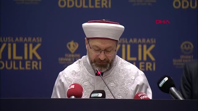 Diyanet İşleri Başkanı Erbaş, 5. Uluslararası İyilik Ödülleri Programı Tanıtım Toplantısında...