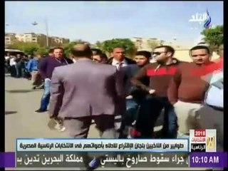 أحمد موسى يعرض أطول طابور فى انتخابات الرئاسية..ويعلق: «أكبر من مساحة قطر»