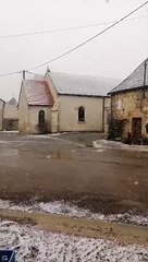 Neige le 11 mars : à Barjon, à côté d'Is-sur-Tille