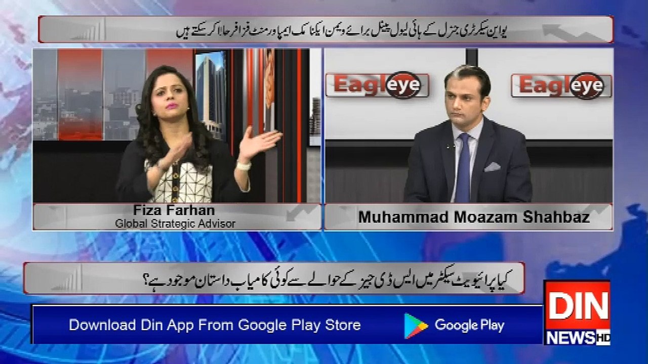 Eagle Eye with Moazam Shahbaz | 10 March 2019 | Din News
