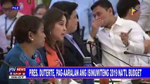 Pangulong Duterte, pag-aaralan ang isinumiteng 2019 national budget