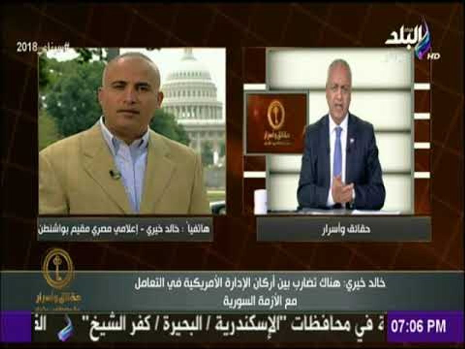 حقائق وأسرار - خالد خيري: ترامب يريد مواجهة إيران وليس سوريا..وهناك ارتباك داخل الإدارة الامريكية