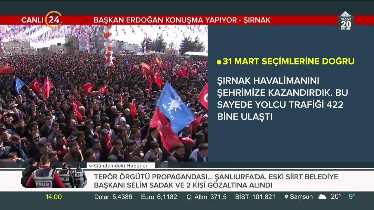 Cumhurbaşkanı Erdoğan Şırnak'ta