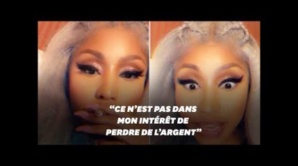 Nicki Minaj s&#39;explique sur l&#39;annulation de son concert à Bordeaux