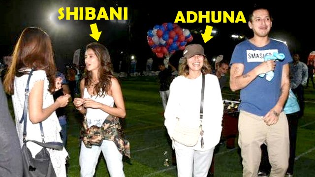 Farhan Akhtar's Current GF Shibani And Ex-Wife Adhuna IGNORE Each Other