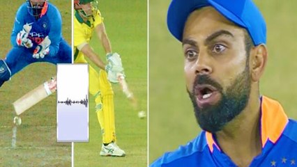 அம்பயரின் தவறான முடிவால் அதிர்ச்சியான கோலி!- வீடியோ