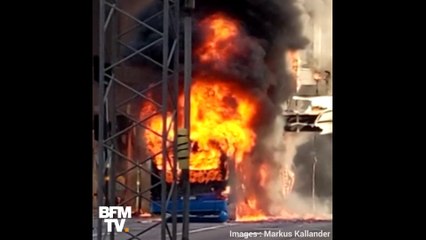 Un bus a explosé en plein centre-ville de Stockholm dimanche