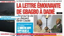 Le Titrologue du 11 Mars 2019 : La lettre émouvante de Gbagbo à Bernard Dadié