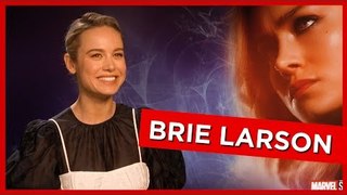 'It kind of breaks my brain!': Brie Larson talks young girls playing with her Captain Marvel doll