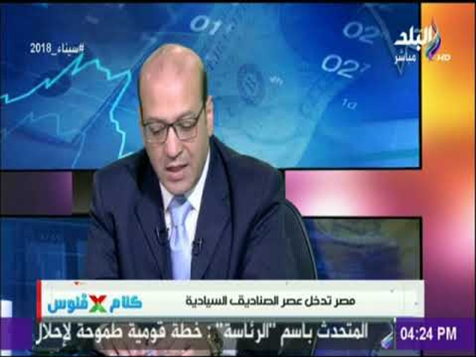 كلام في فلوس - د مصطفى بدرة : الصندوق السيادى ذراع استثمارى  للمشروعات العالمية والمحلية