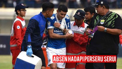 Cedera Kembali Kambuh, Esteban Vizcarra Absen saat Persib Berjumpa Perseru Serui