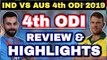 India vs Australia live cricket 2019 4th ODI Match Full Highlights
