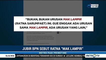 Jubir BPN Sebut Ratna "Mak Lampir"