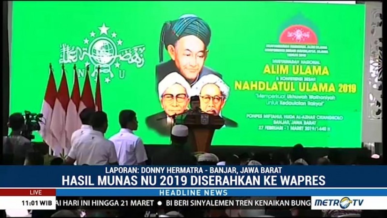Kalla akan Tutup Munas dan Konbes NU 2019