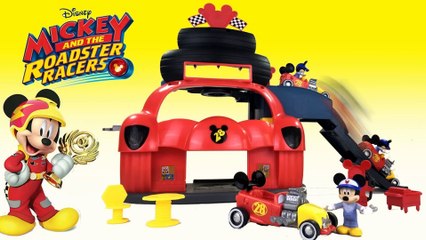Disney Mickey and the Roadster Racers Garage 3 Levels w Vehicle || Keith's Toy Box