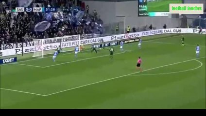 اهداف مباراة نابولي وساسولو 1-1 هدف انسيني المنقذ والرائع