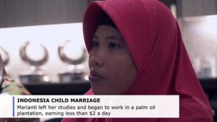 Child marriage victim fights to end the practice in Indonesia