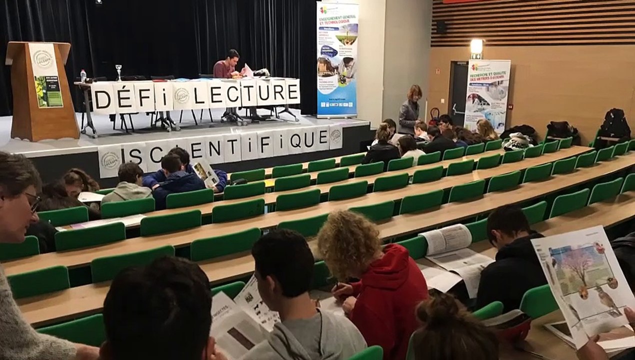 Le défi lecture scientifique au lycée agricole de Vendôme