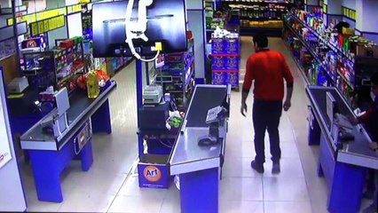 Market soygunu güvenlik kamerasına yansıdı - DİYARBAKIR