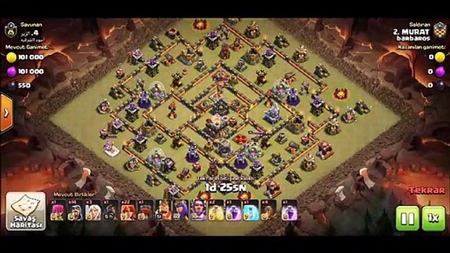 CLASH OF CLANS - VALKYRIE ATTACK ! (VALKYRIE SALDIRISI NASIL YAPILMALI)
