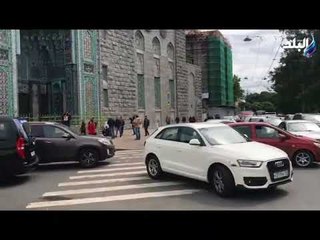 صدى البلد - المسلمون يتوافدون لأداء صلاة الجمعة بالمسجد الكبير بمدينة سان بطرسبورغ