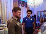 صدى الرياضة - جانب من حفل تكريم رئيس الشيشان للمنتخب المصري ومنح صلاح وسام المواطنة