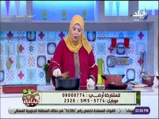 سفرة وطبلية - طريقة علاج الشوربه الزائده في الملوخيه مع الشيف هالة فهمي