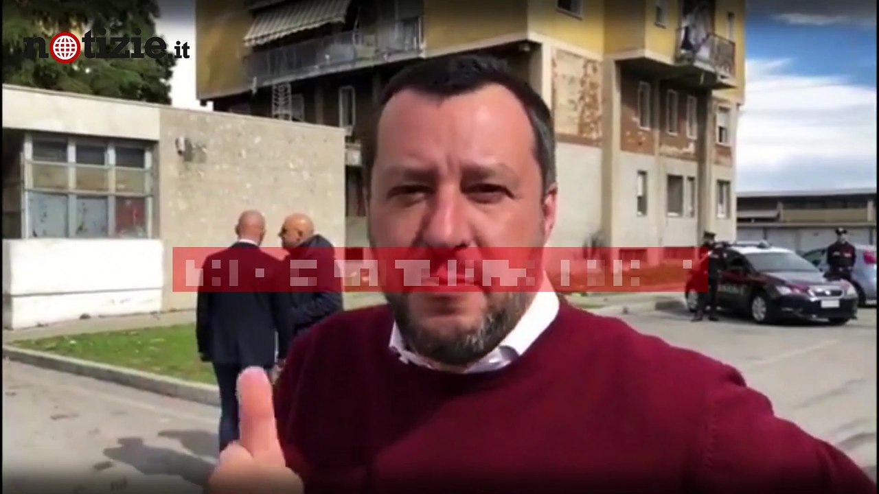Matteo Salvini "A Zingonia per cancellare una grande piazza di spaccio" | Notizie.it