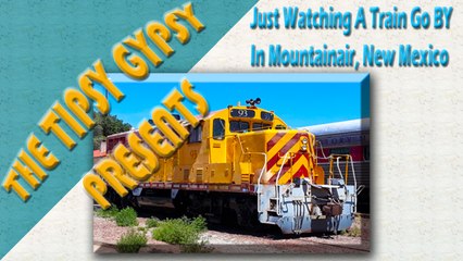 Just Standing On A Bridge Watching A Train Go By In Mountainair New Mexico