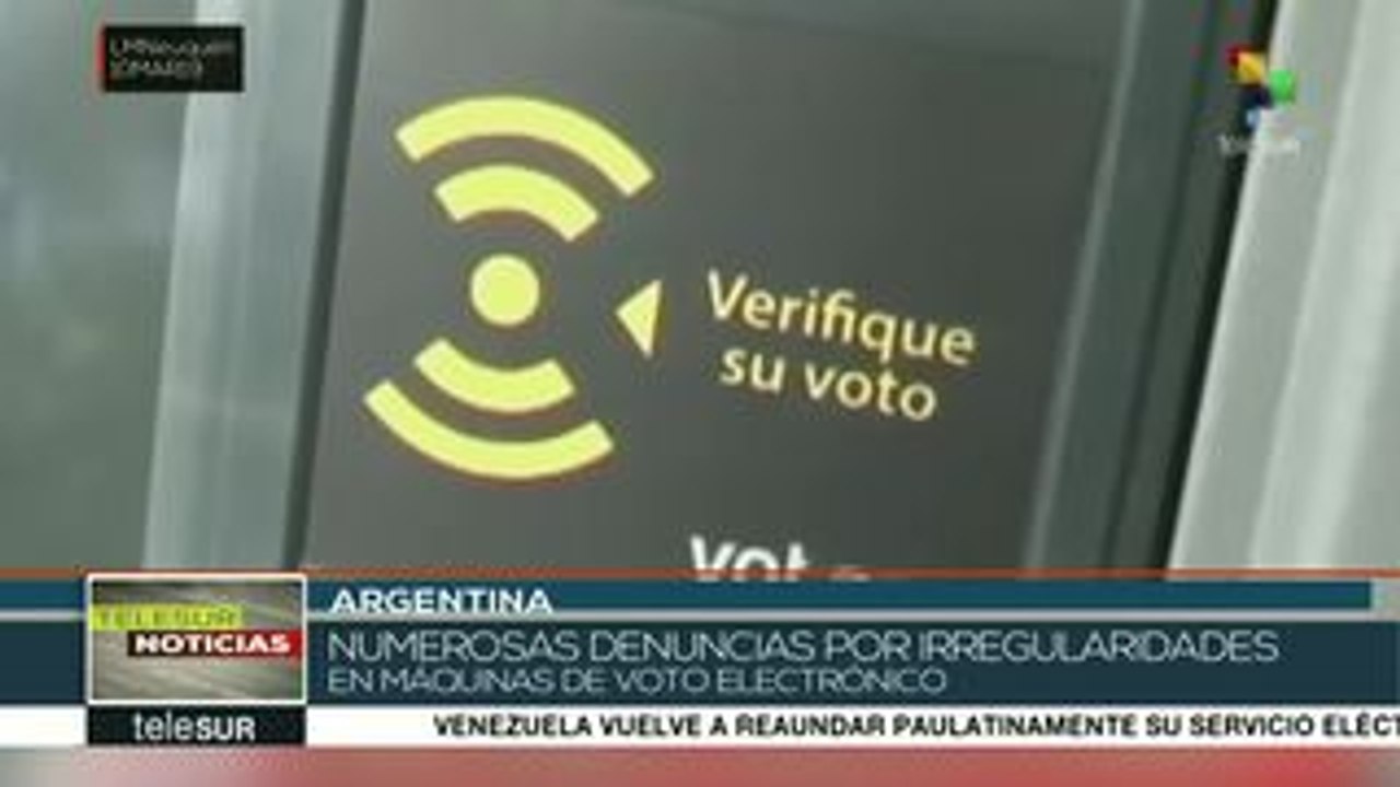 Argentina: hay irregularidades en elección de gobernador en Neuquén