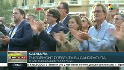 Presenta Carles Puigdemont candidatura a elecciones europeas