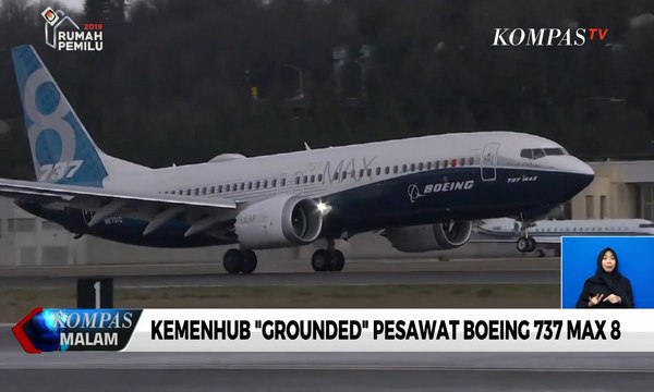 Kemenhub Grounded Pesawat Boeing 737 Max 8