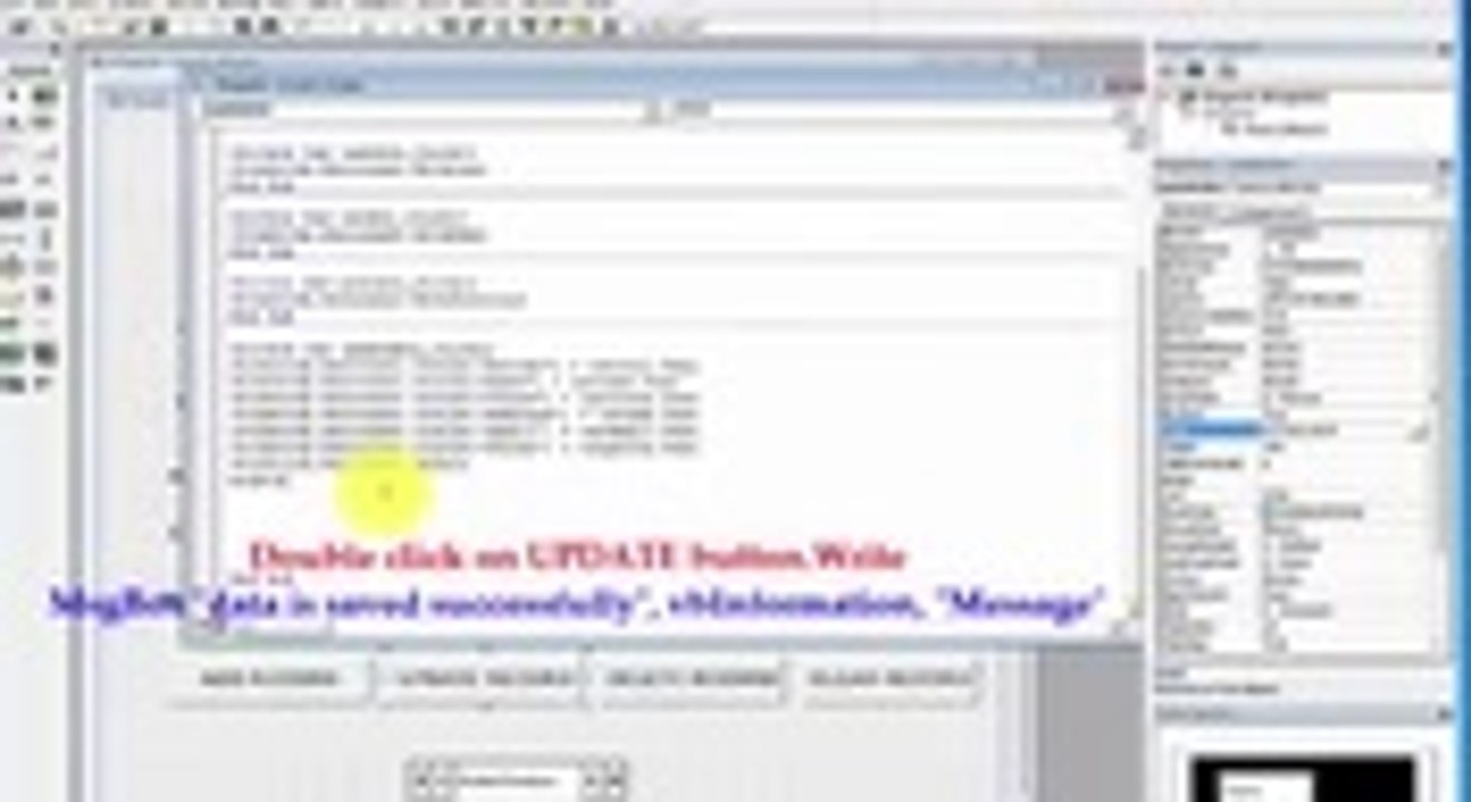 Add,Update,Delete and Clear records -Visual Basic ADODC and MS Access-Step by Step  [176x144 H263]