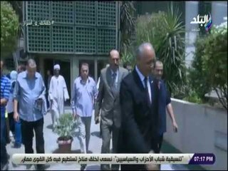 حقائق واسرار - زيارة وفد سياسي وإعلامي للجرحى الفلسطنيين بمستشفى الهرم