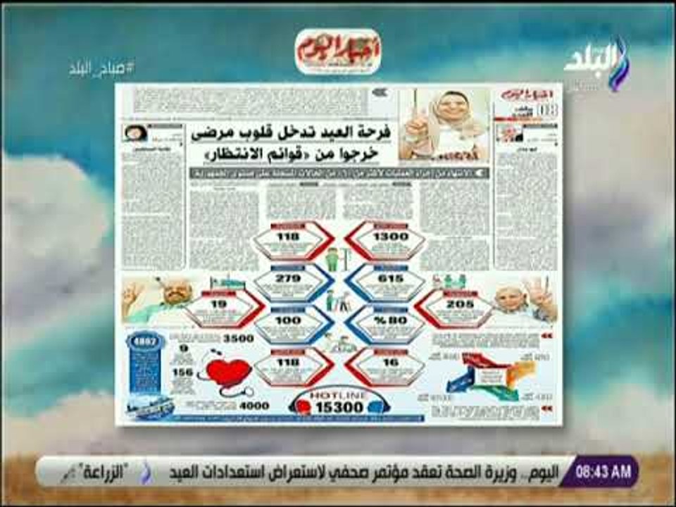 صباح البلد - فرحة العيد تدخل قلوب مرضى خرجوا من قوائم الانتظار