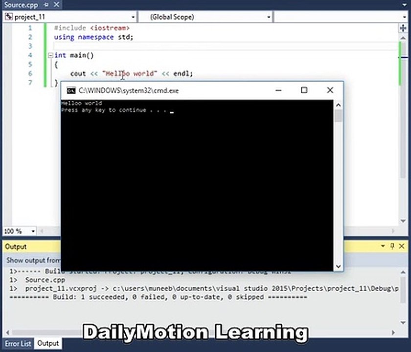 Understanding a simple C++ program and the keyword cout (Urdu_Hindi)(2019) -[Medium quality and size]