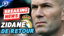 OFFICIEL : Zinedine Zidane de retour sur le banc du Real Madrid