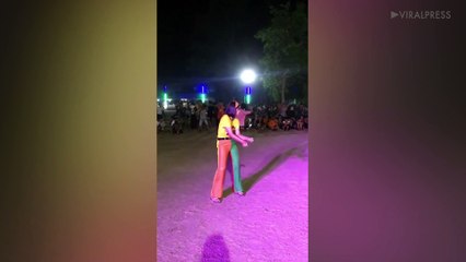 Girl Shows Off Bizarre Dance Moves