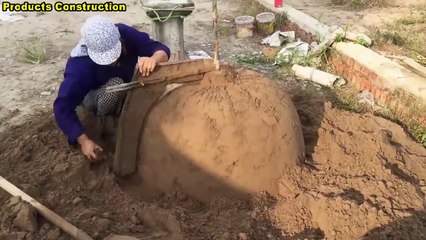 Manufacture A Cement Bonsai Pot Big Size - Skills Incredible And Ingenious Techniques