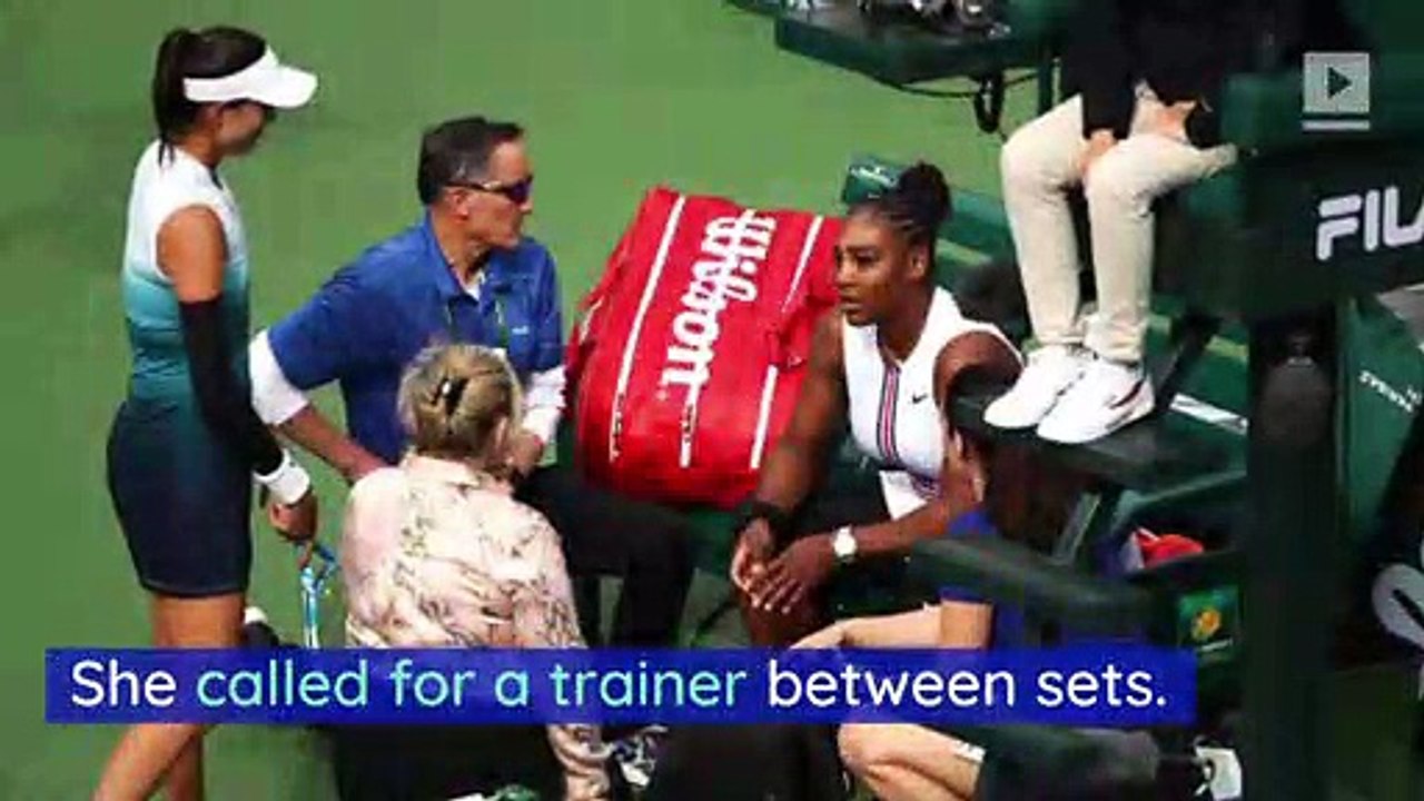 Serena Williams Quits Tournament Due to 'Extreme Dizziness'