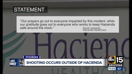 Suspect shot by off-duty officer at Hacienda HealthCare facility