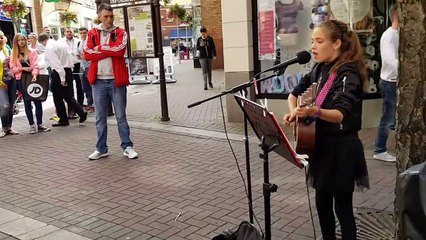 Adele - Send my love (to your new lover) - Cover by Allie Sherlock - Busking in Limerick