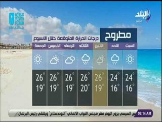 صباح البلد - تعرف على درجات الحرارة المتوقعة خلال الاسبوع