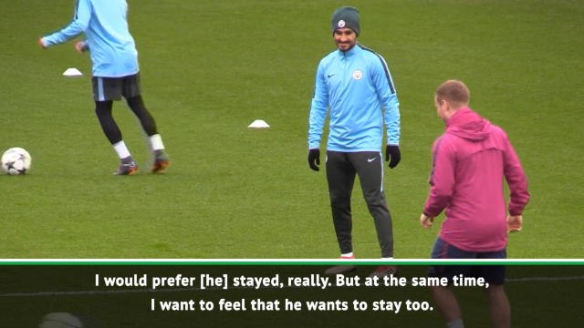 Guardiola urges Gundogan to stay at Man City