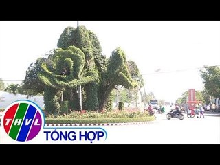 THVL | Sa Đéc chỉnh trang cặp phụng và bông hồng khổng lồ phục vụ Tết Nguyên đán 2019