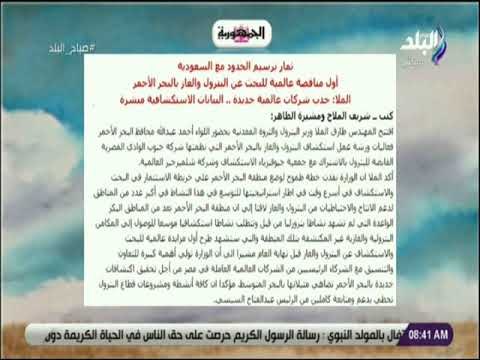 صباح البلد - ثمار ترسيم الحدود مع السعودية أول مناقصة عالمية للبحث عن البترول والغاز بالبحر الأحمر