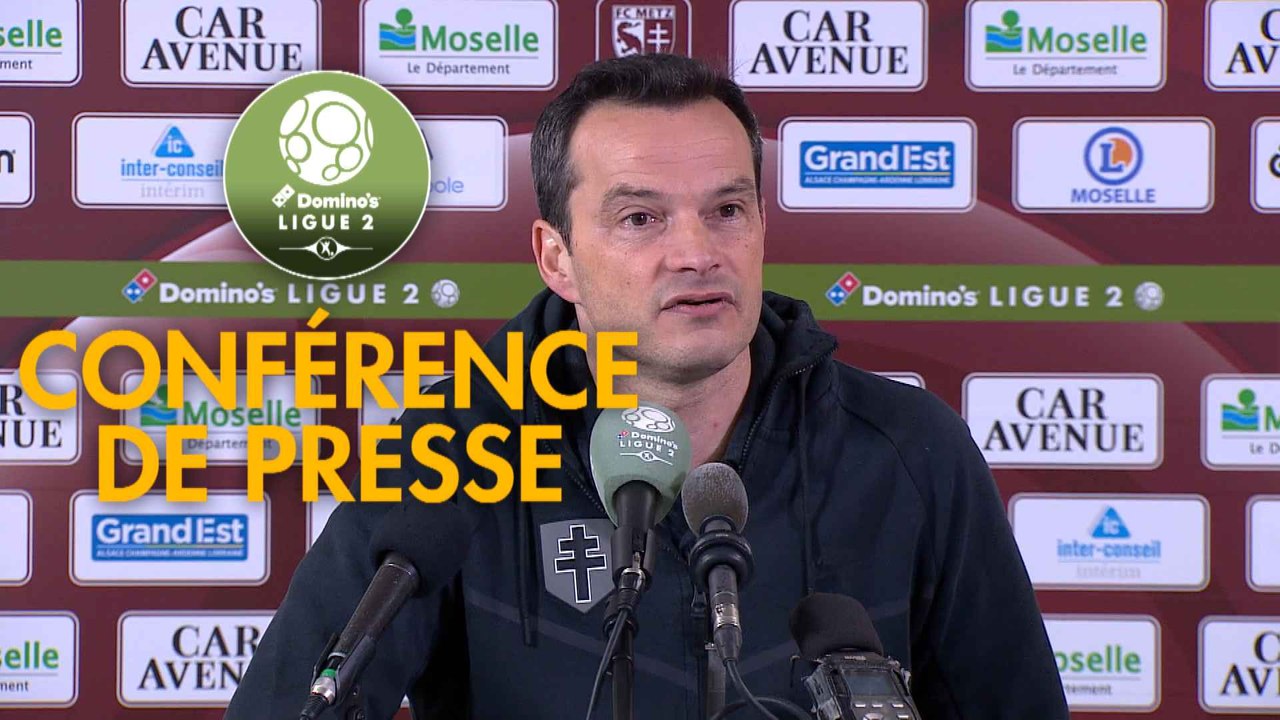 Conférence de presse FC Metz - FC Sochaux-Montbéliard (1-1) : Frédéric  ANTONETTI (FCM) - Omar DAF (FCSM) - 2018/2019