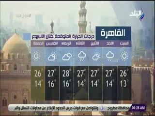 صباح البلد - تعرف على درجات الحرارة المتوقعة خلال الأسبوع