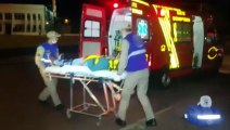 Batida entre moto e ônibus deixa dois feridos no Universitário
